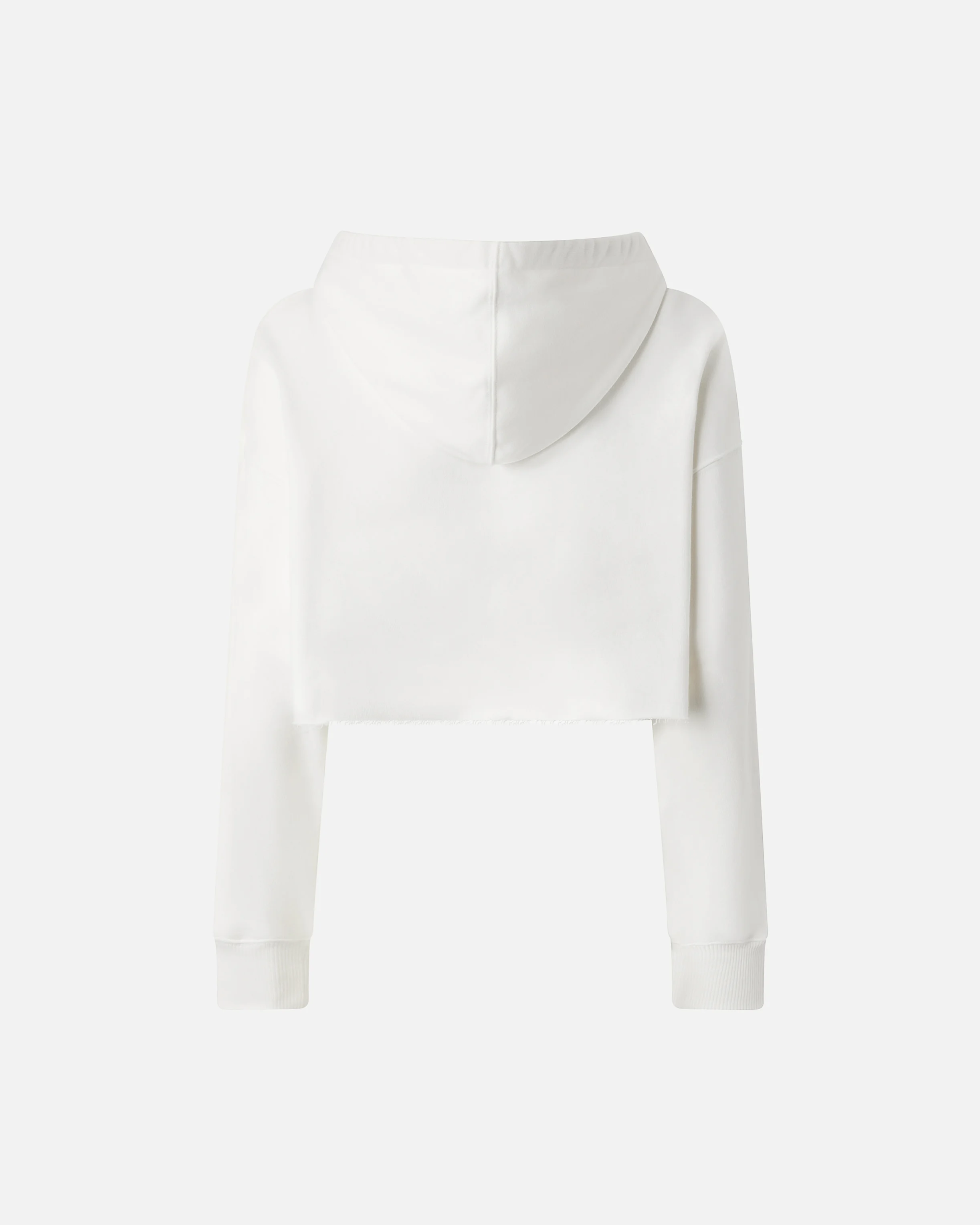 Sweat-shirt court à capuche avec imprimé casino | Blanc