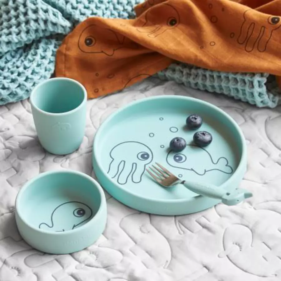 Done by Deer™ Dinner-Set Wasserfreunde blau ab dem 6. Monat