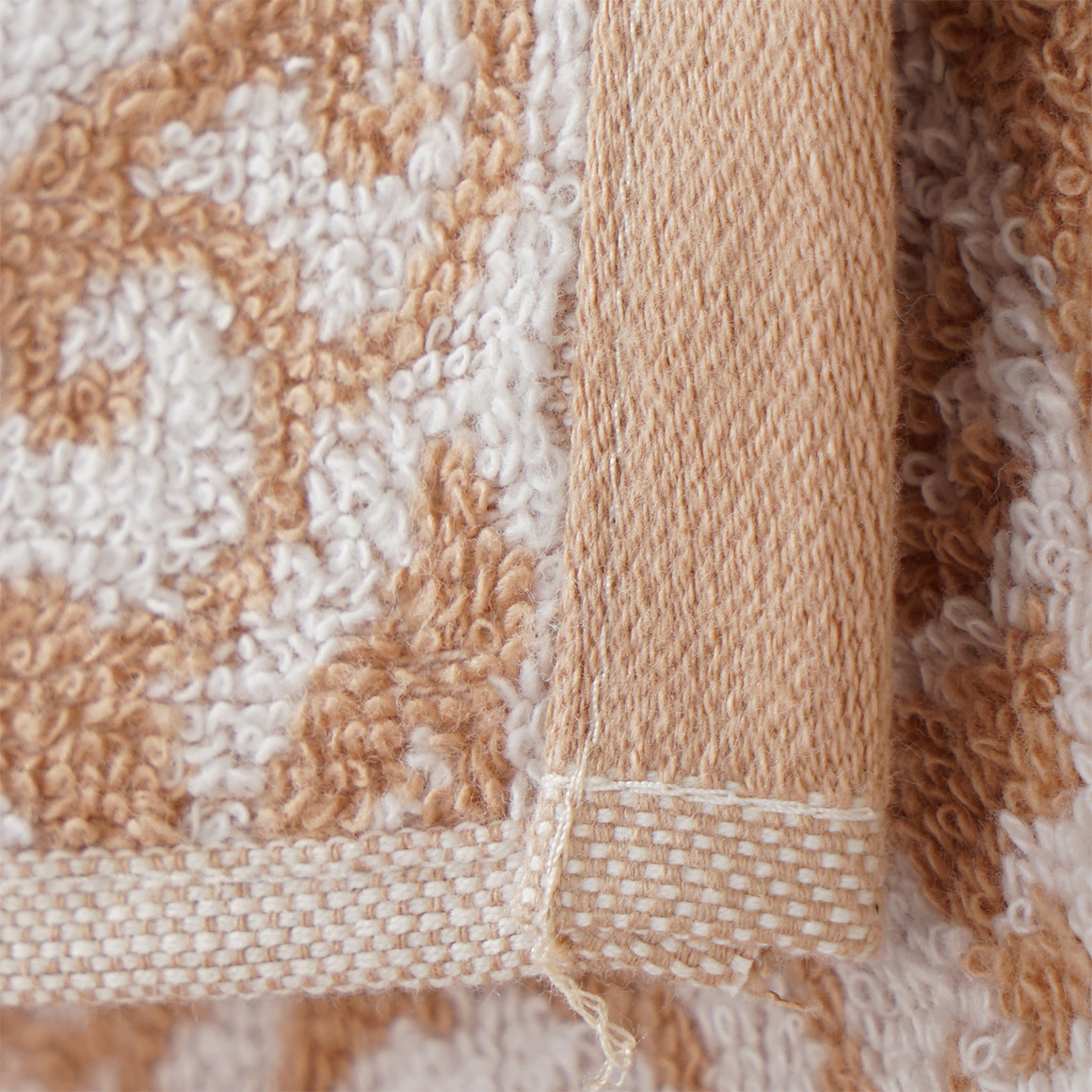 Gästehandtuch mit orientalischem Muster terracotta