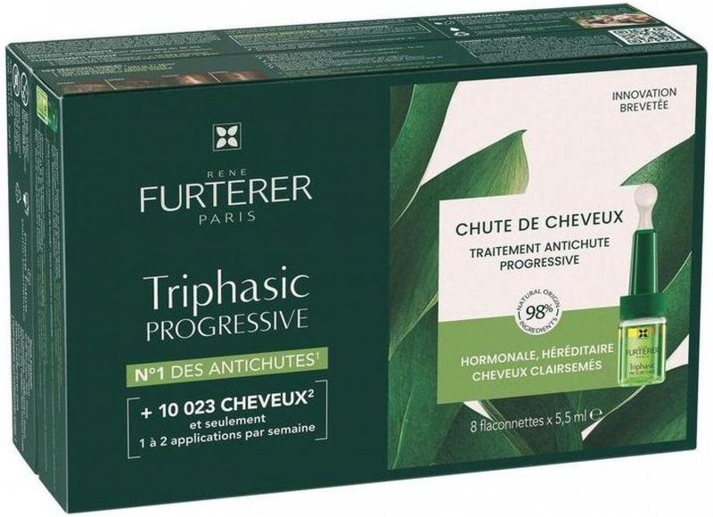 Rene Furterer Triphasic Progressive Ritual - Anti Caída - 8 X 5,5 Ml