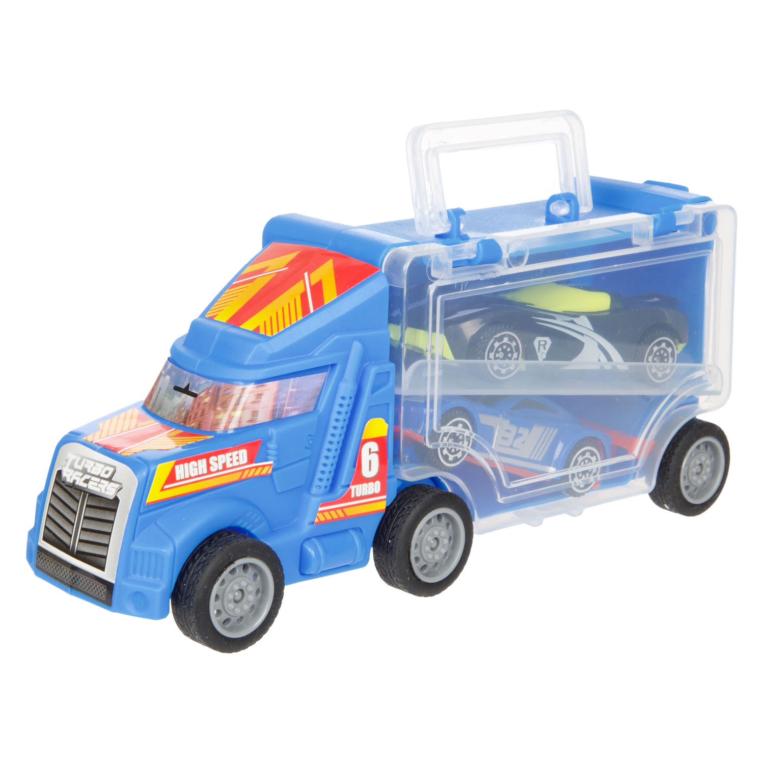Turbo Racers Vrachtwagen met Raceauto's, 3dlg.