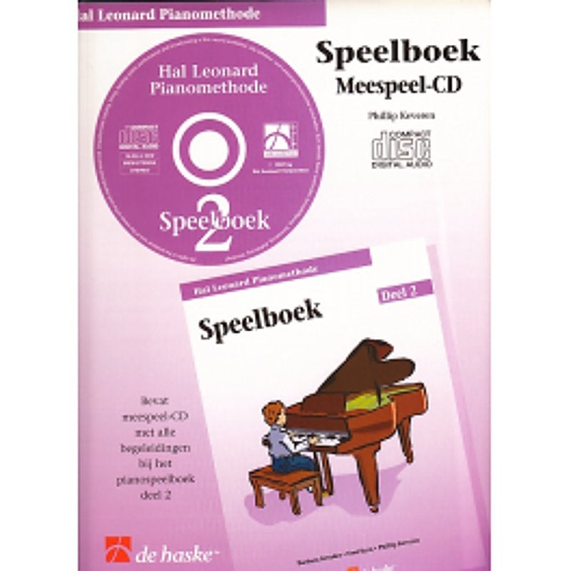 De Haske Hal Leonard Pianomethode speelboek 2 meespeel-CD