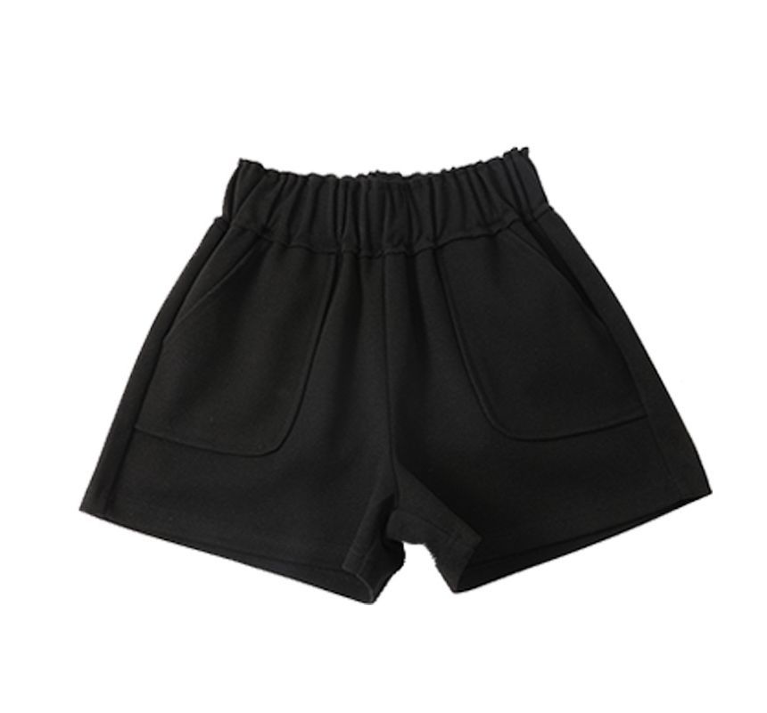 meirology - Hoge taille effen shorts