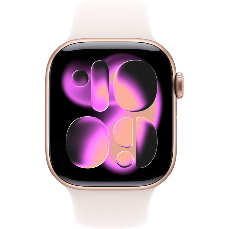 Apple Watch Series 11 OLED 42 mm Numérique 374 x 446 pixels Écran tactile 5G Or rose Wifi GPS (satellite)