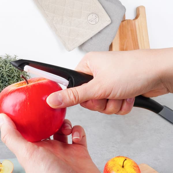 Keramisk frukt- og grønnsaksskreller vertikal 19 cm