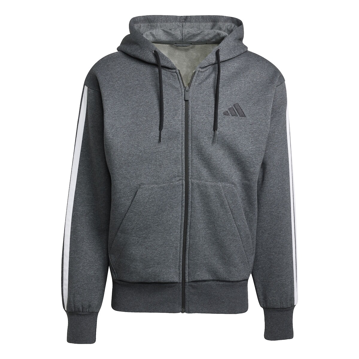 ADIDAS ROUPAS ESPORTIVAS<br>Moletom com capuz e 3 listras Essencial