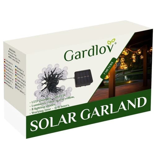 Solgarlander 7m IP65 Gardlov 24008
