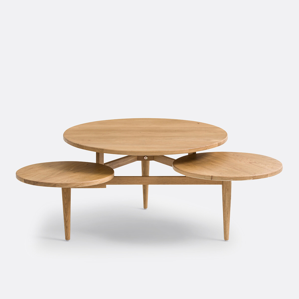 LA REDOUTE INTERIEURS<br>Mesa de centro com 3 tampos em carvalho, Ruben