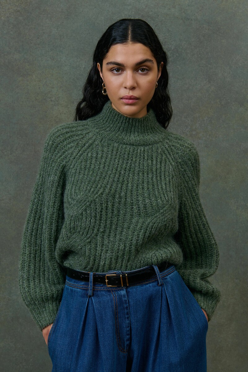 LOUISE MISHA<br>Suéter com gola alta, SALINNA