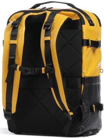 MANDARINA DUCK - Eco Coated Backpack - Laptop Rugzak - Duck Yellow - Met Trolleyhouder