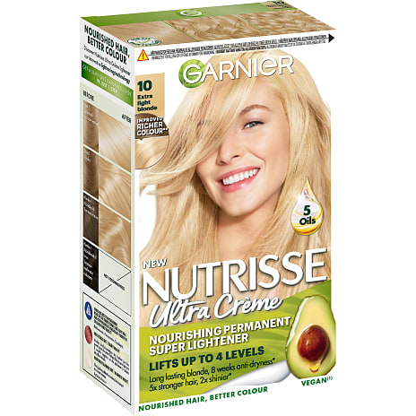 Permanent hårfarve 10 Natural Super Lightener m. olier