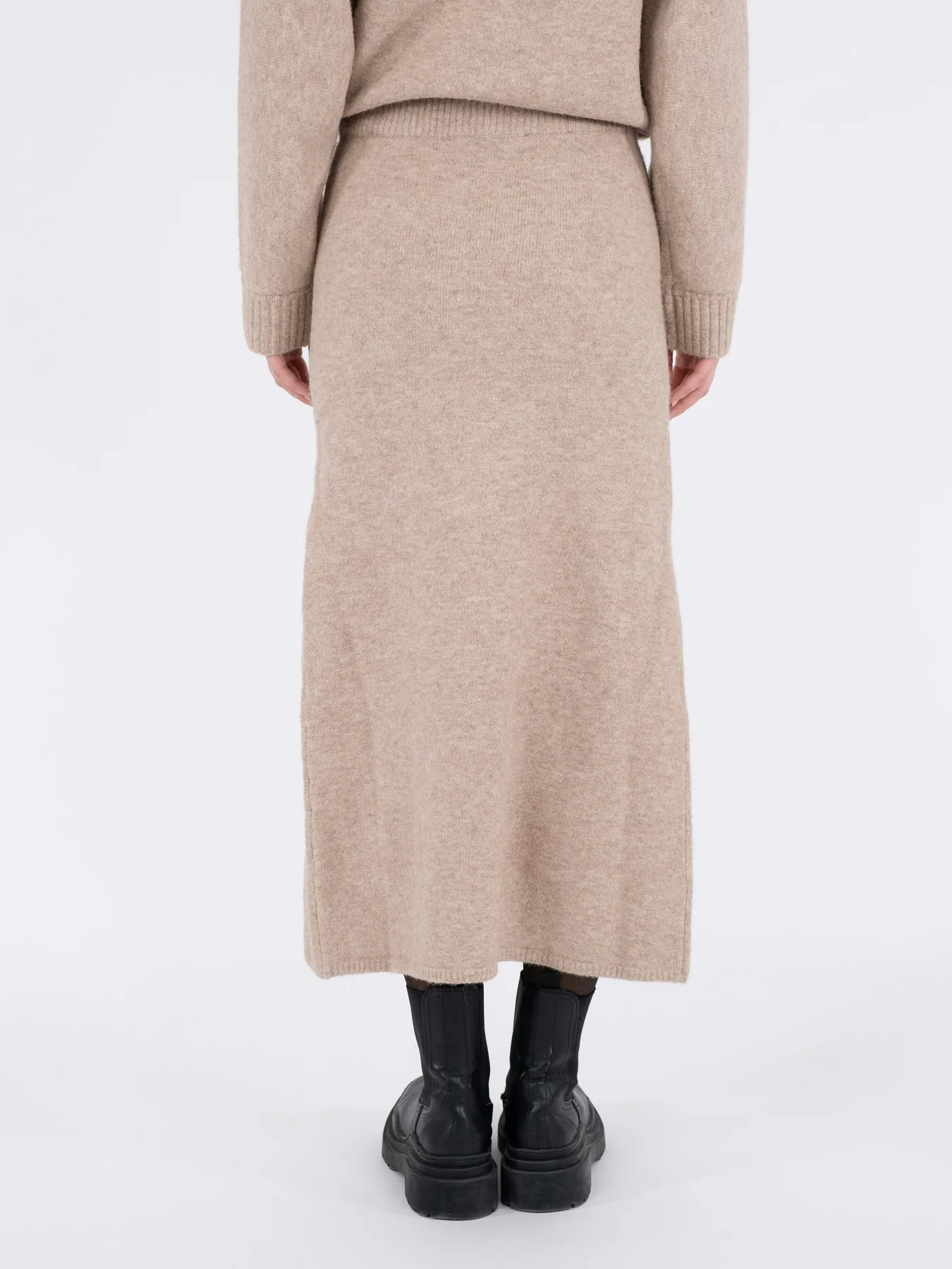 Neo Noir Ashanti Knit Skirt sand melange