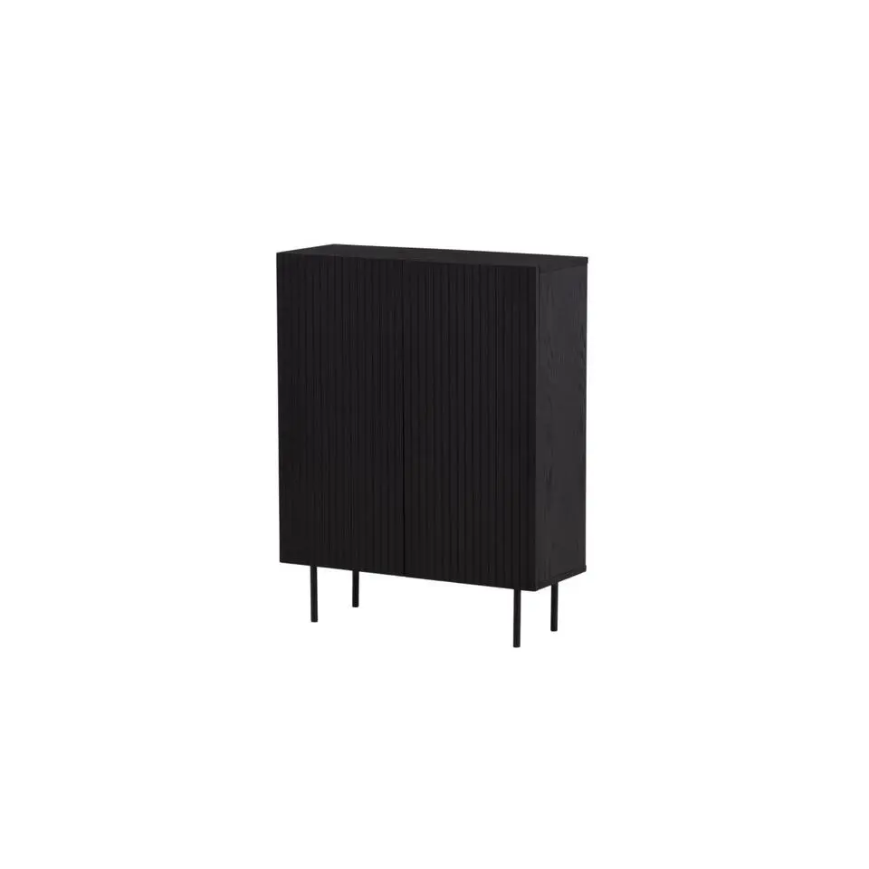 Svea - Taro opbergkast - 80 x 103 cm - zwart