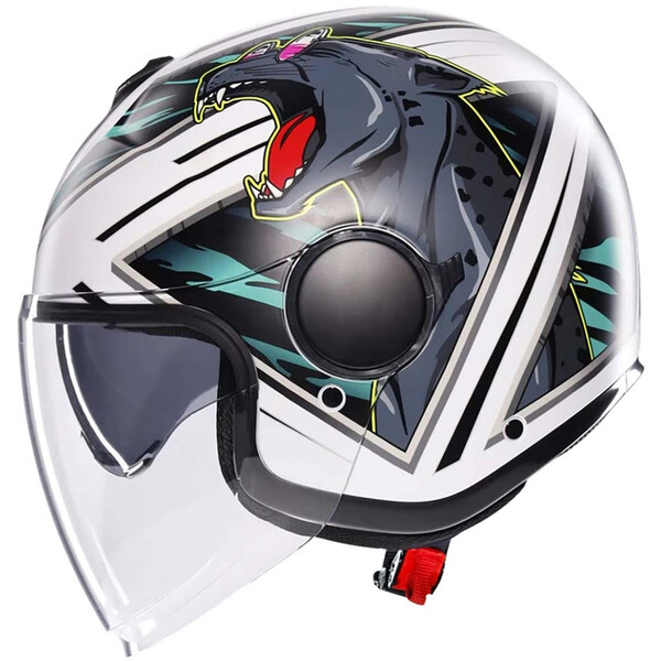 AGV - Casque Eteres Ghepard Blanc / Noir / Bleu / Mat