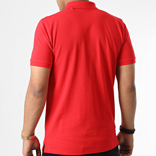 Polo Manches Courtes Archive Shield Pique 2002014 Rouge