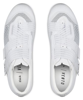 Chaussures de Route Fizik Vento Powerstrap Aerowave Carbon Blanc