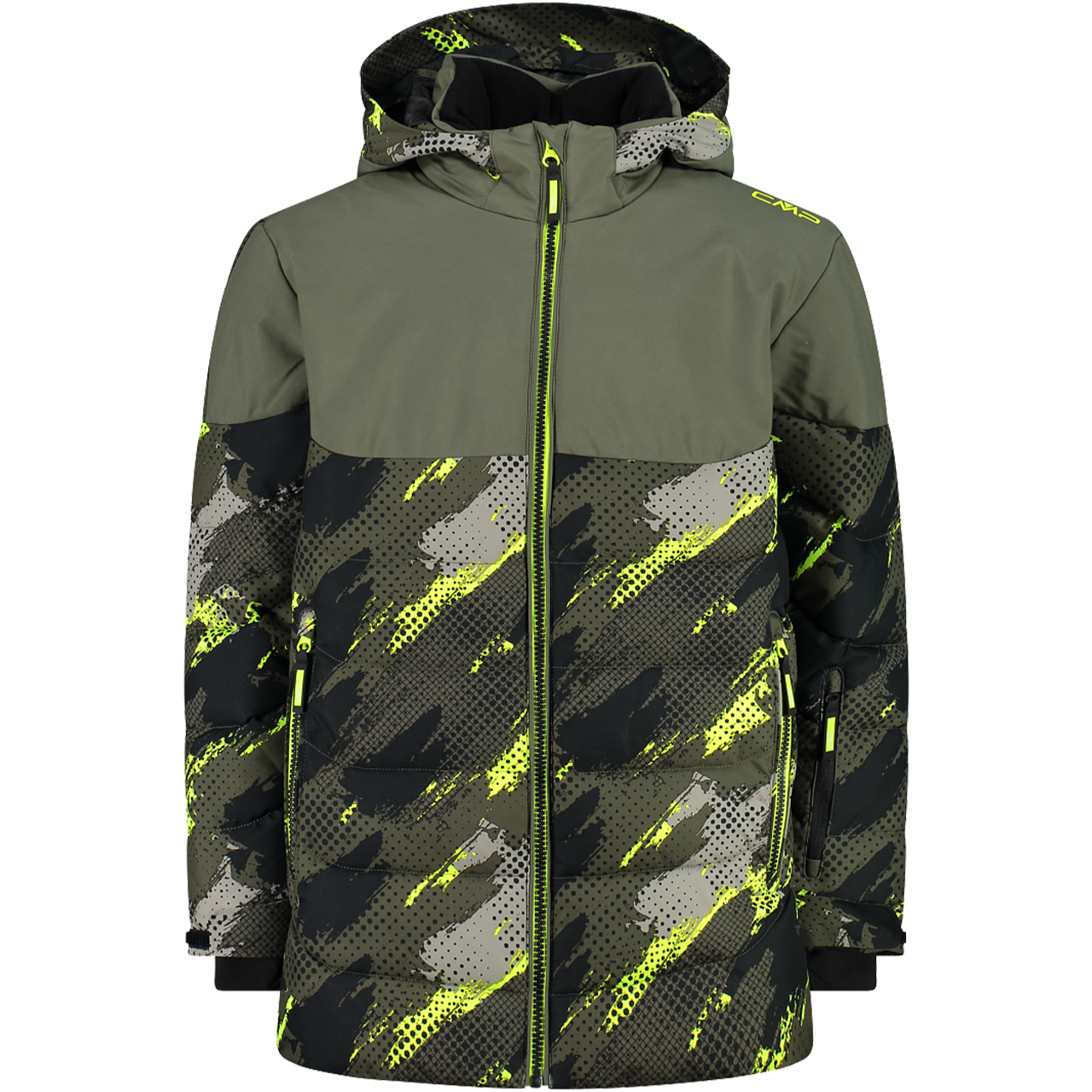 CMP Junior Ski Jacket FEEL WARM olive black | Ski Jackets | Ski Clothing | Kids | XSPO-Fashion.com