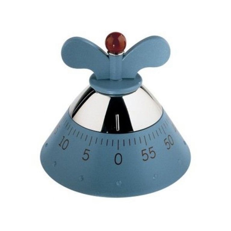 Alessi A09 kookwekker lichtblauw