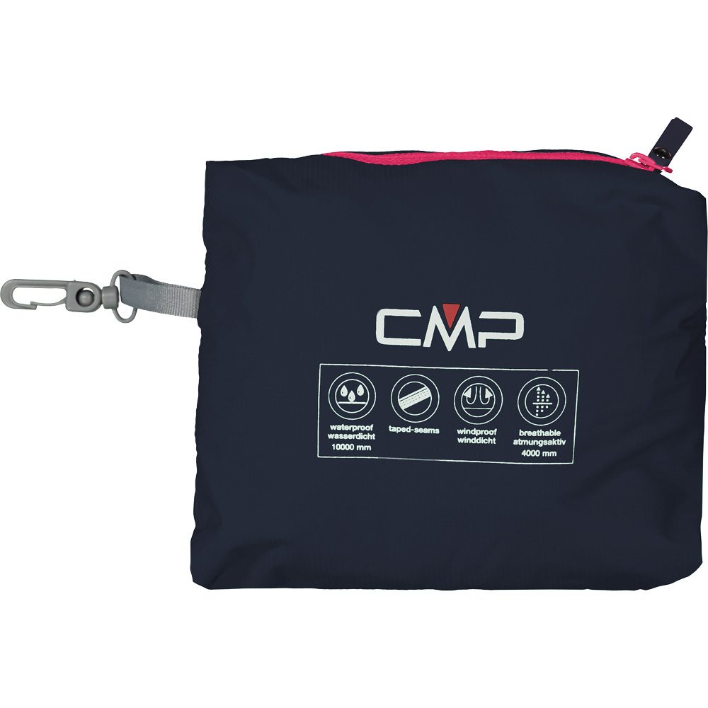 CMP Regenjacke mit Kapuze Kinder black blue
