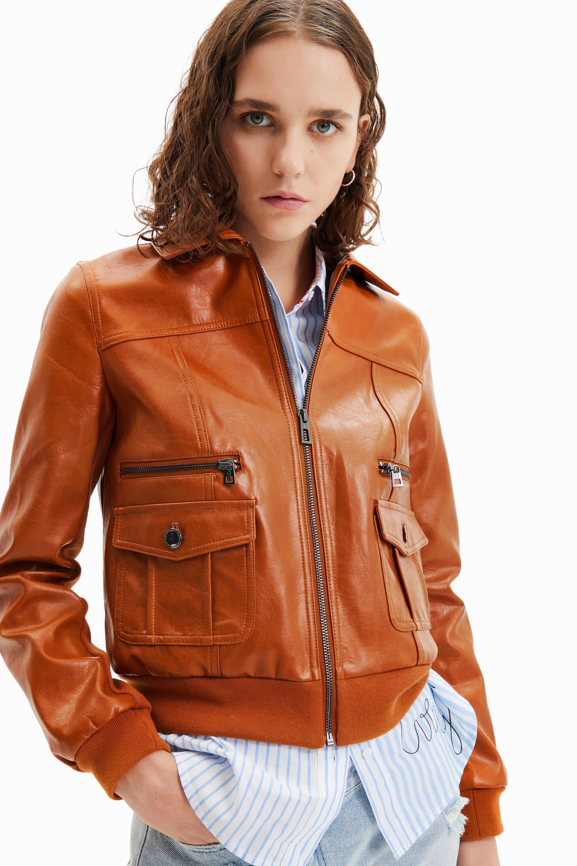 Veste rétro poches