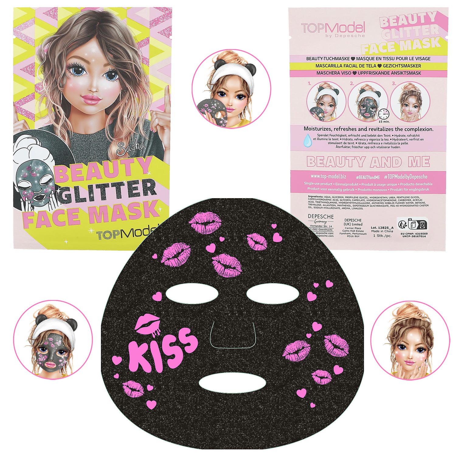 TOPModel Sheetmasker Glitter Beauty And Me