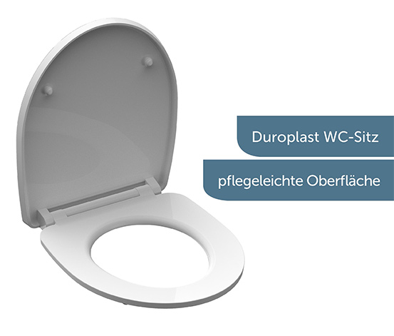 SCHÜTTE Duroplast-High-Gloss-WC-Sitz »ROUND DIPS«