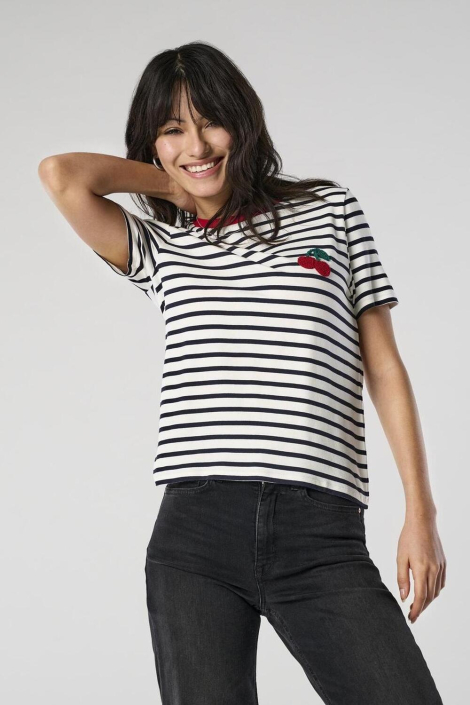 Only witte dames t-shirt