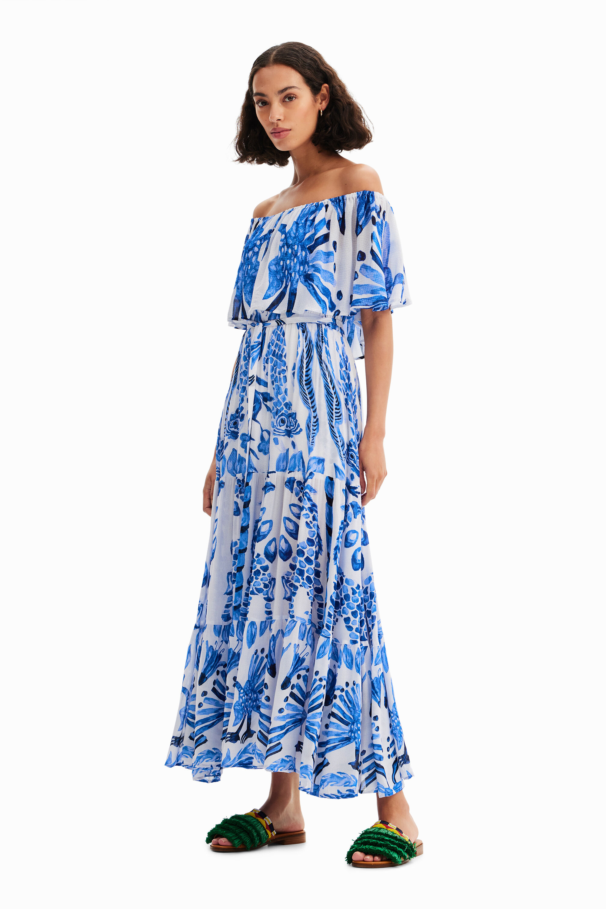 Robe midi volants Stella Jean