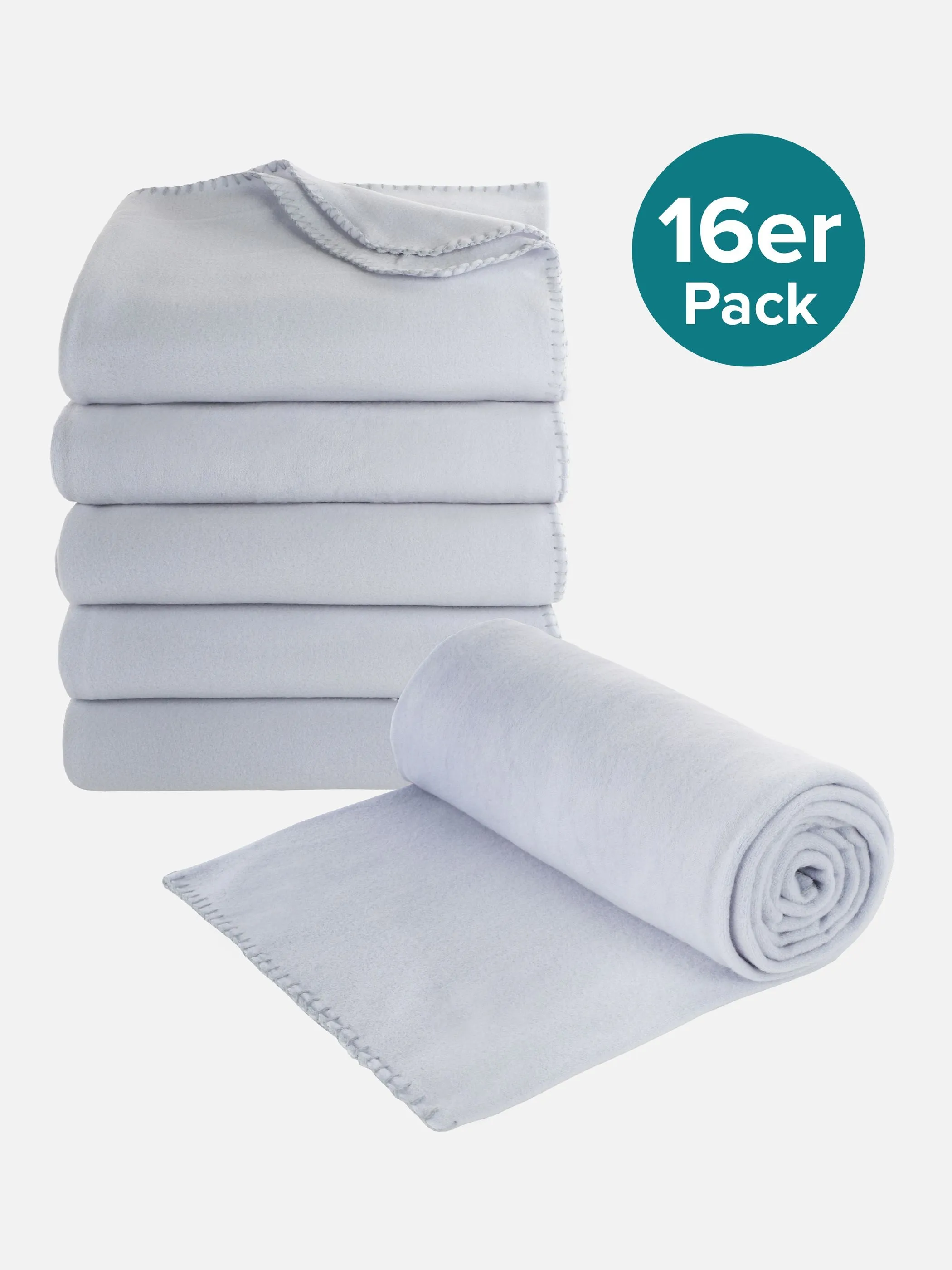16er Pack Fleecedecke 130x170cm