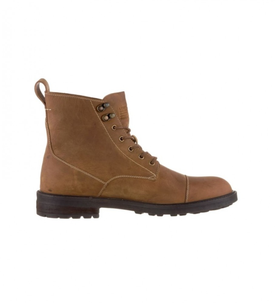 Botas Levi's Emerson 2.0 de couro marrom