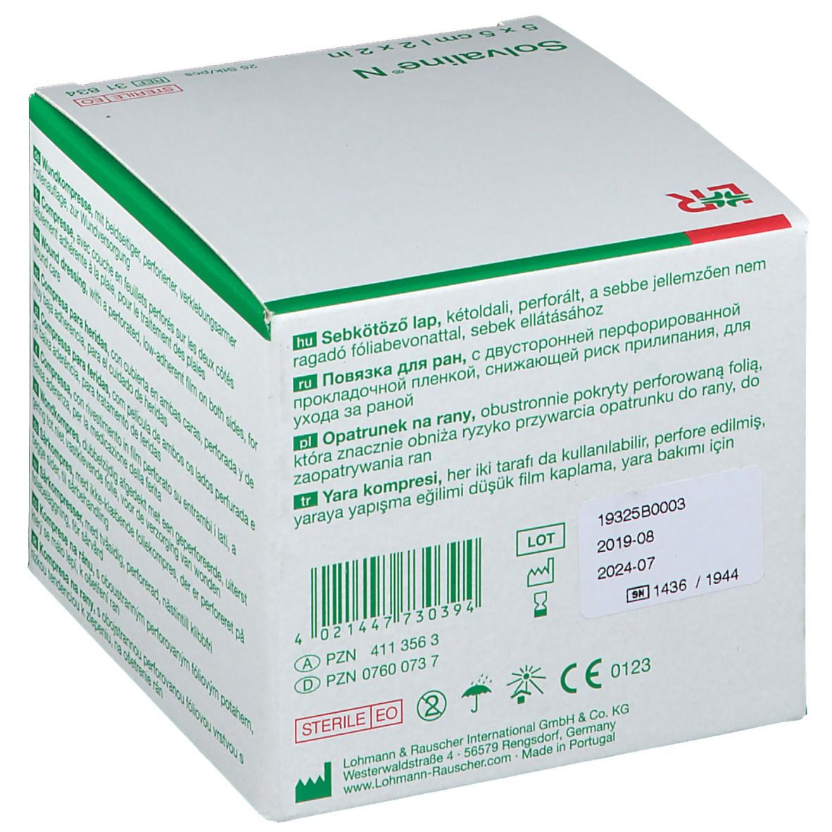 Solvaline® N Wundkompresse, verklebungsarm