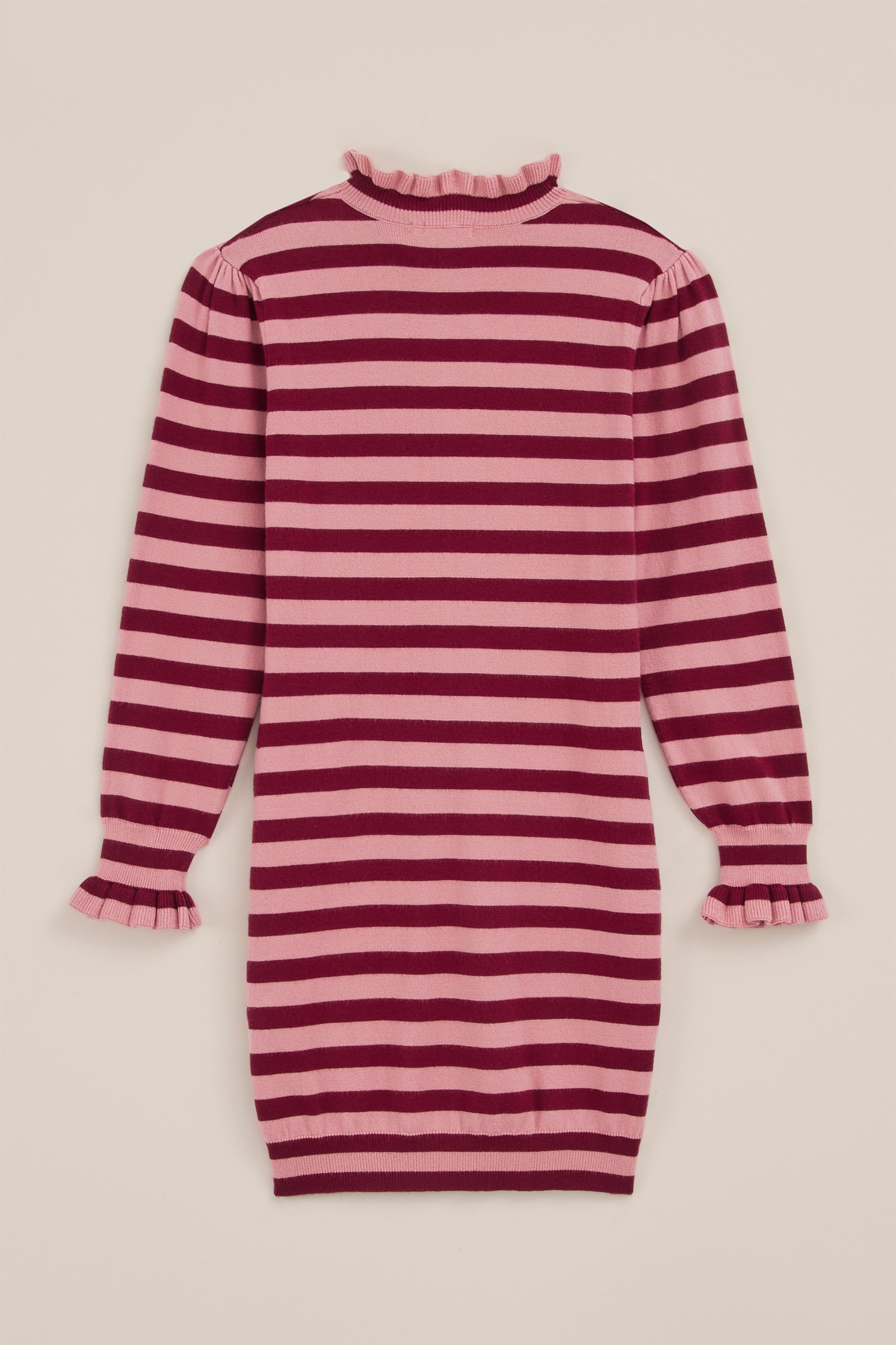 Meisjes jurk met dessin WE Fashion Lichtroze
