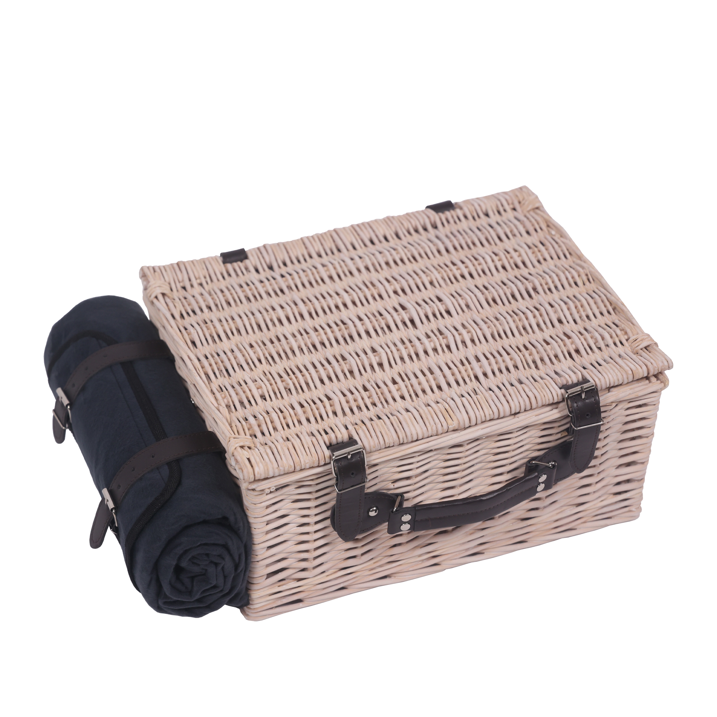 Picknickkorb Set für 2 Personen 40 x 30 x 19 cm