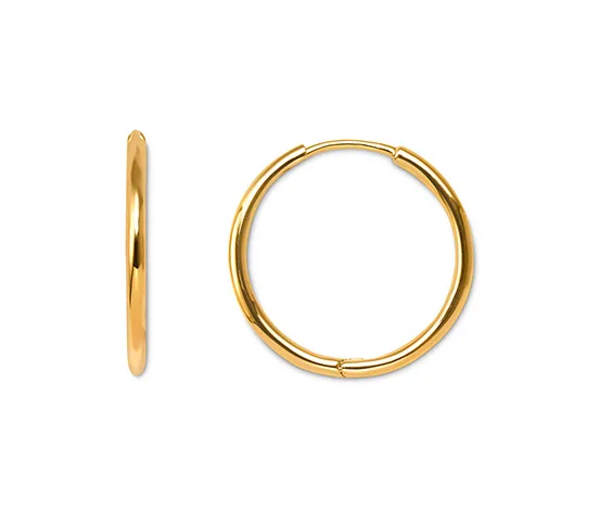 Creolen-Set, 18 Karat vergoldet