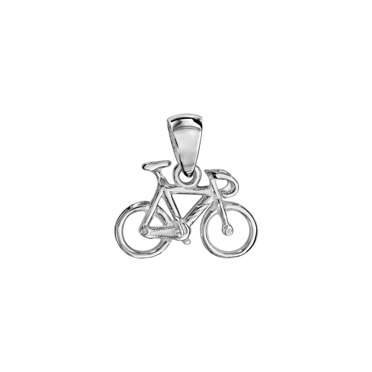 Pendentif Vélo de course - Argent