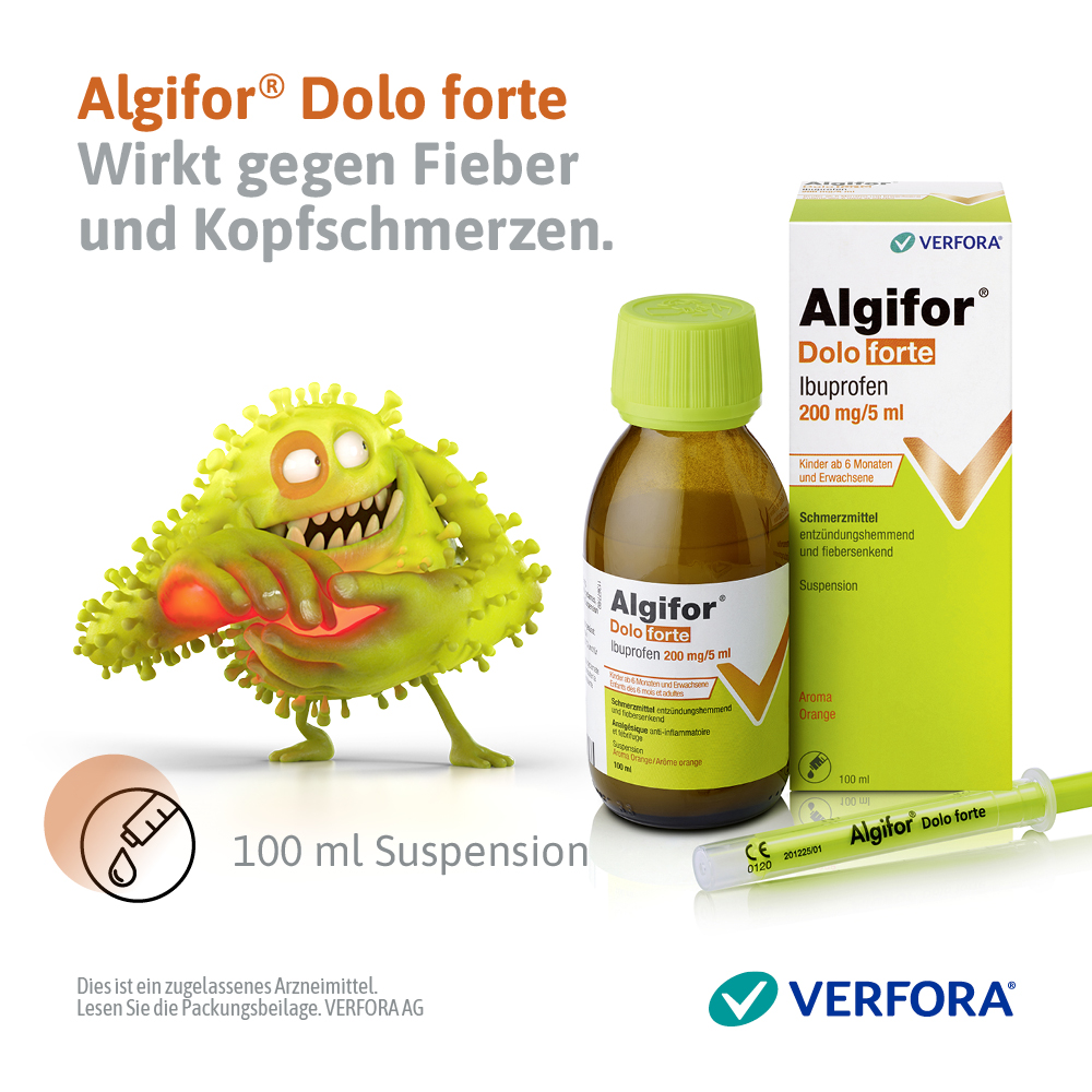 ALGIFOR Dolo forte Susp 200 mg/5ml Fl 100 ml