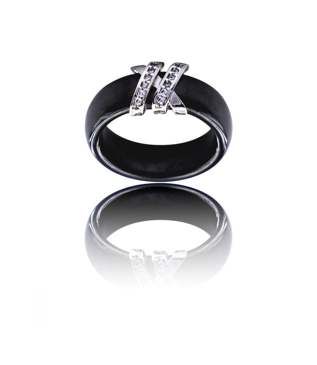 Votre Coffret Bague Femme Céramique Ornée Zirconium