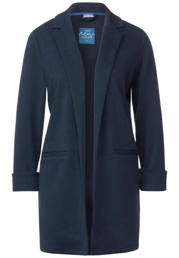 Offener Longblazer - deep blue