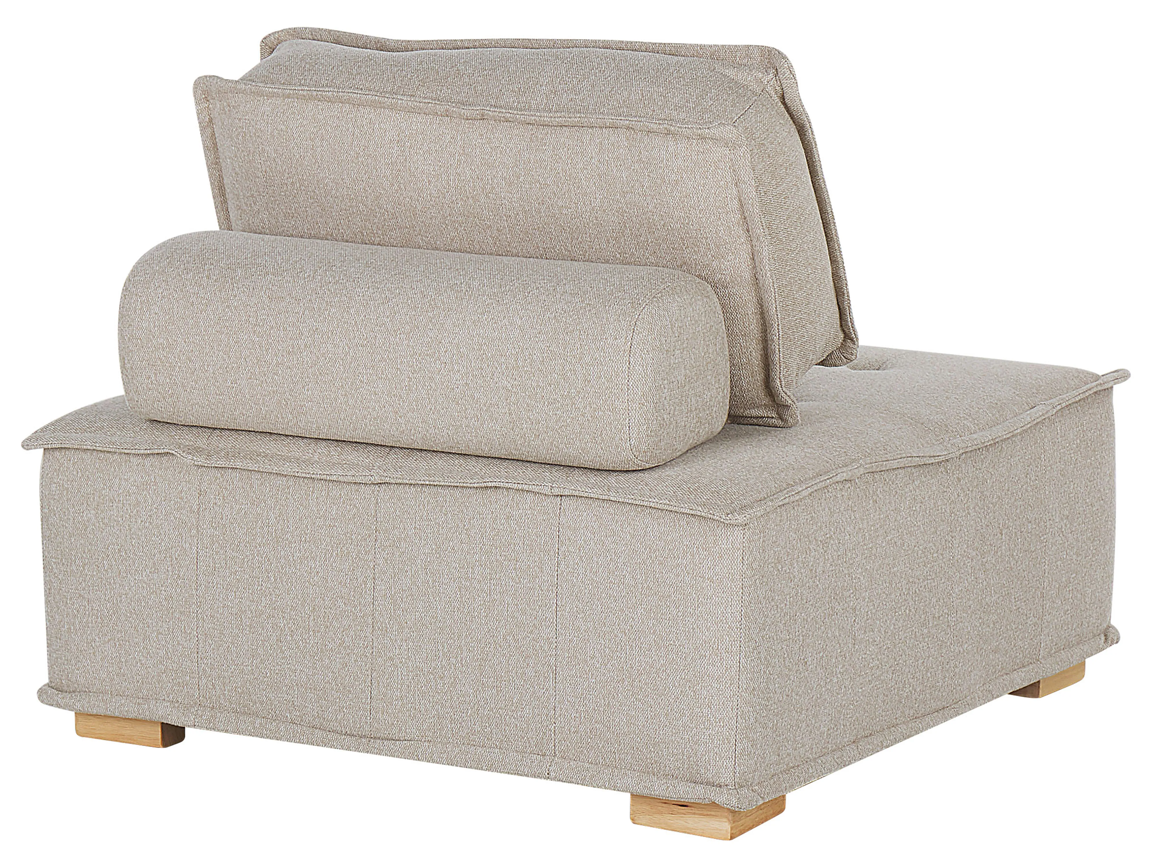 Modulaire hoekbank 4-zits TIBRO Stof Lichtbeige rechtszijdig