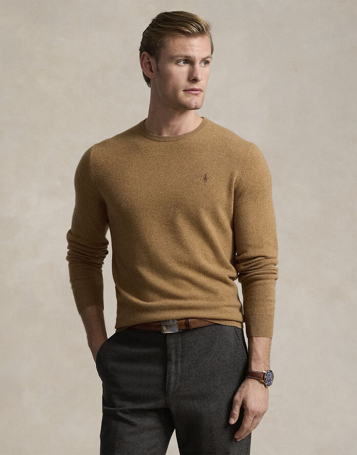Polo Ralph Lauren 2/27 MERINO RWS-LS CN PP Latte brown heather