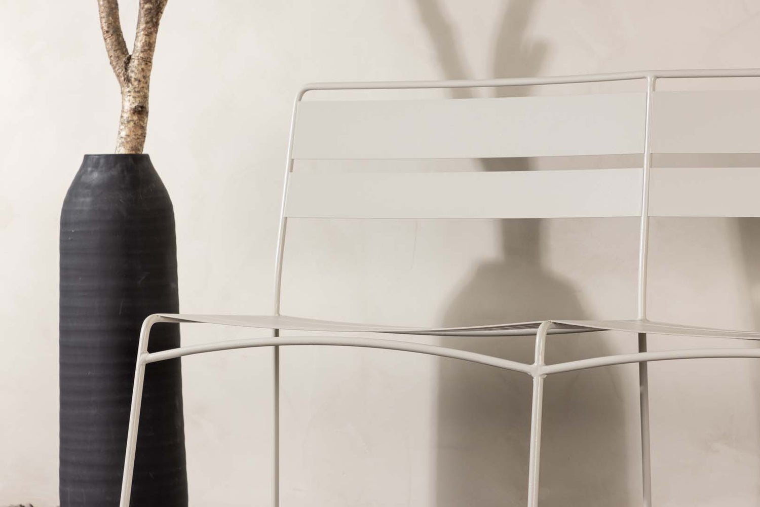 Lina tuinbank 2 pers. beige. 180X55X78cm