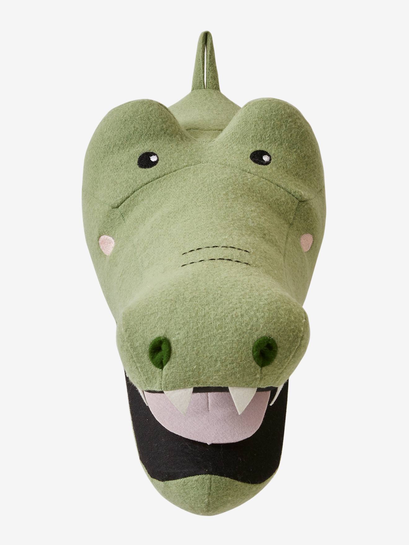 Troféu de crocodilo verde-água
