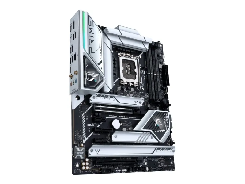 ASUS Prime Z790-A WIFI - Bundkort - ATX - LGA1700 sokkel - Z790 Chipset - USB-C 3.2 Gen 2x2, USB-C 3.2 Gen2, USB 3.2 Gen 1, USB 3.2 Gen 2 - 2.5 Gigabit LAN, Wi-Fi 6, Bluetooth - onboard grafik (CPU påkrævet) - HD Audio (8-kanaler)