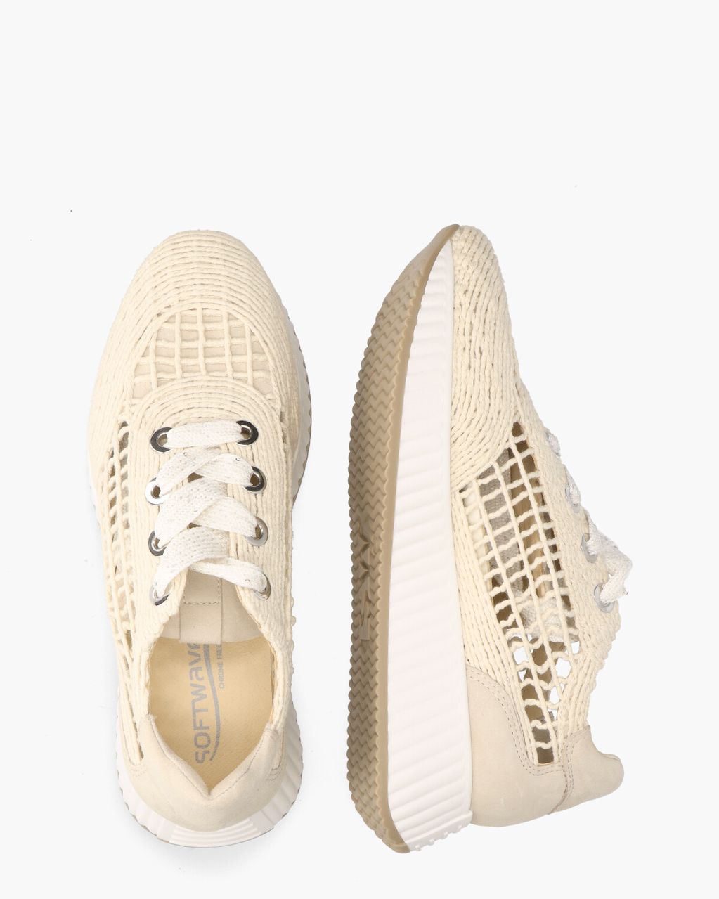 Softwaves Atalia Ecru Damessneakers