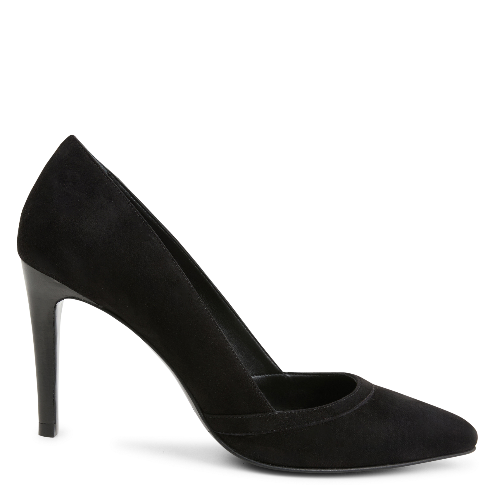 N°117 - Escarpins en cuir velours | Noir