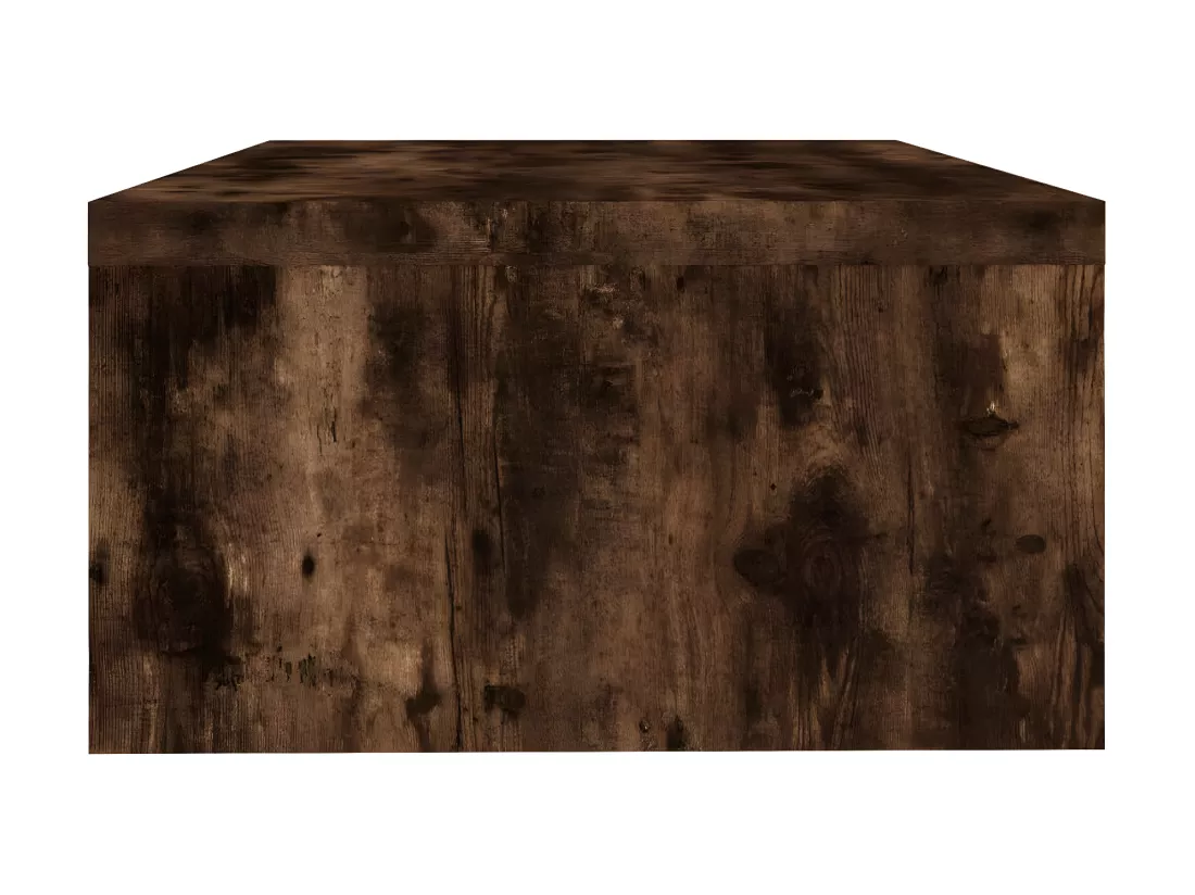 Support de moniteur Chêne fumé 42x24x13 cm Bois d'ingénierie