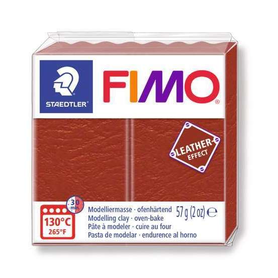Pâte Fimo Effect cuir 57g rouille