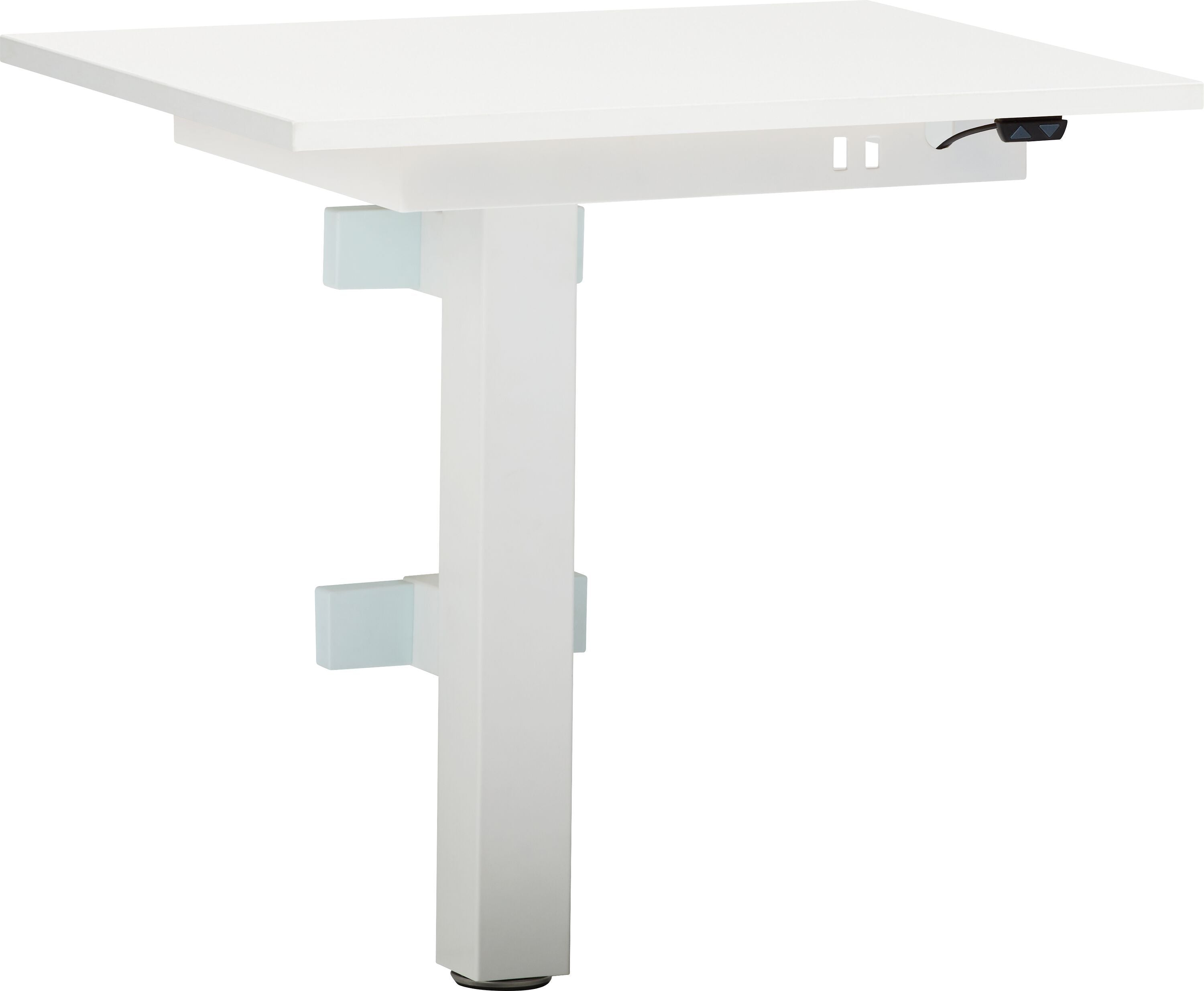 FLEXCUBE Wandtisch höhenverstellbar - Weiss / B: 65.0 cm x T: 50.0 cm x H: 62.5 cm