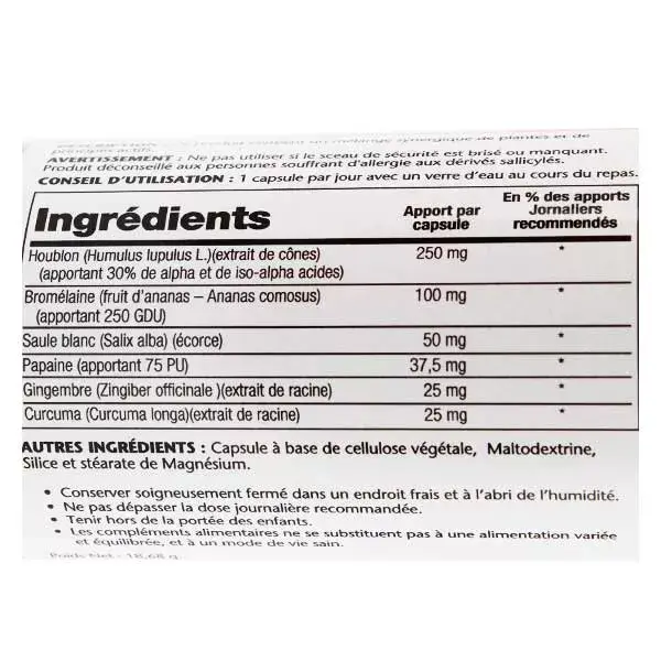 Solaray IbuActin Jour 30 capsules végétales