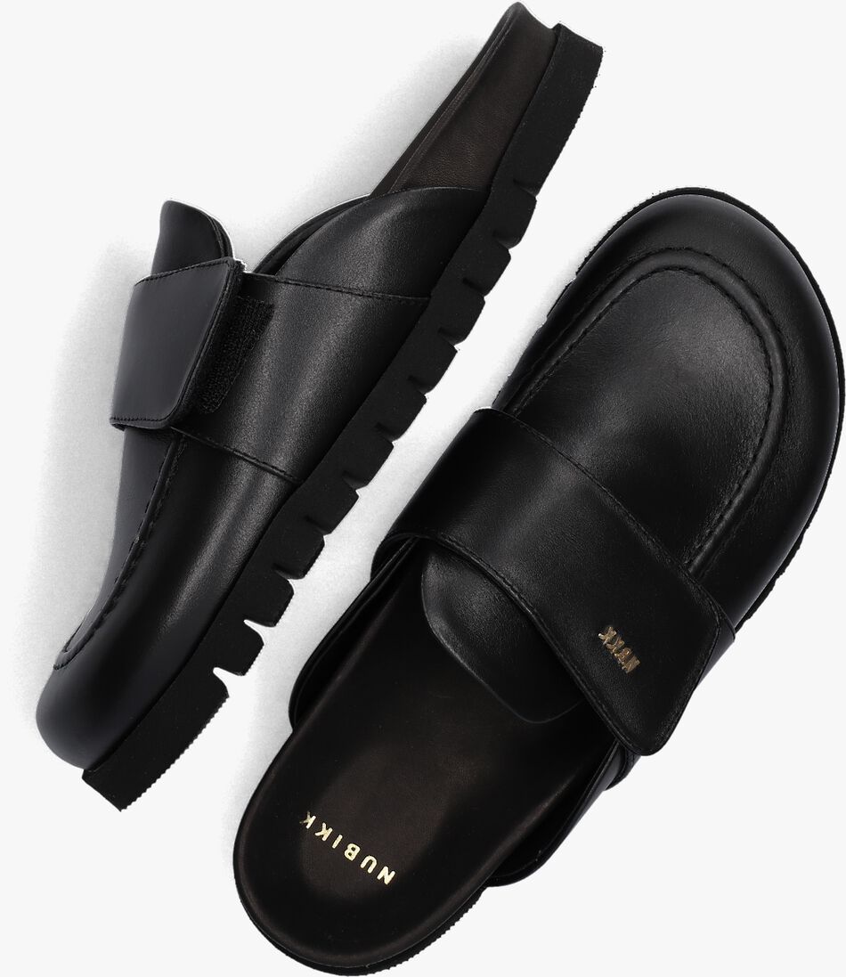 NUBIKK zwarte nubikk slippers teddy montana